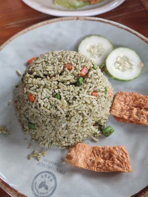 Kampung fried rice at Pure Minded Vegetarian Cafe - Taman Daya 静思素食坊 in Johor Bahru