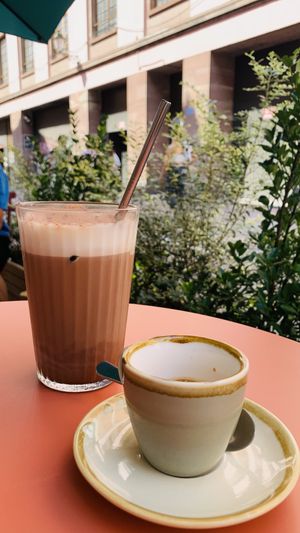 Espresso and mocaccino  at Le Petit Nomad in Strasbourg