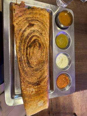 Delicious vegan Dosa at Taste of Chennai Glasgow in Glasgow