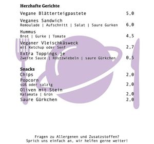 Herzhafte Gerichte und Snacks   at KOSMOS - temporarily closed in Saarbrucken