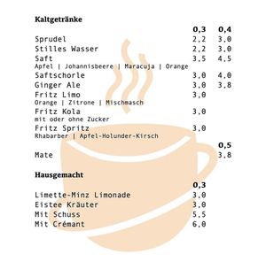 Kaltgetränke  at KOSMOS - temporarily closed in Saarbrucken