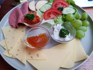 Gemischte Platte - Brot gab es separat dazu at KOSMOS - temporarily closed in Saarbrucken