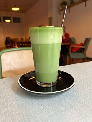 Vegan Matcha Latte at KOSMOS - temporarily closed in Saarbrucken