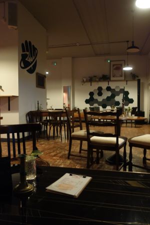 Inside the café at KOSMOS - temporarily closed in Saarbrucken