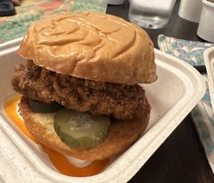 Hot Chicken  at JJs Southern Vegan in Brooklyn