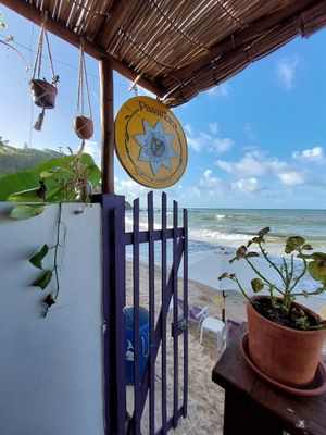 Fachada do Restaurante beira-mar 🌱 at Passiflora in Morro De Sao Paulo