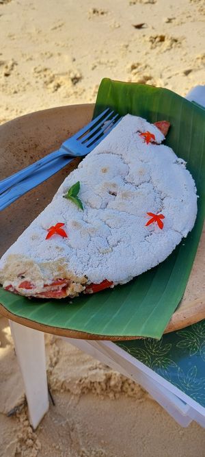 Tapioca de tofu defumado at Passiflora in Morro De Sao Paulo