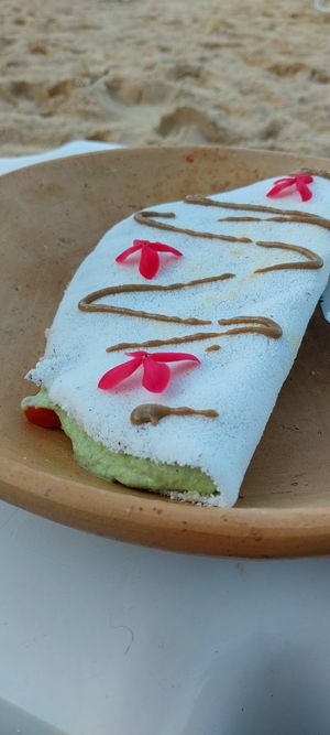 Tapioca de maionese de coentro at Passiflora in Morro De Sao Paulo