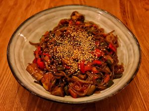 Japchae at Marie Miner Gastrospace in Santiago De Compostela