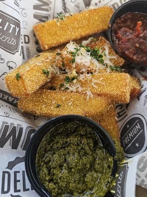 Vegan Polenta Fries at Mode Brewing & Kitchen in Orangevale