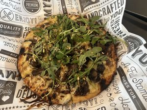 Vegan great white pizza - so good!   at Mode Brewing & Kitchen in Orangevale