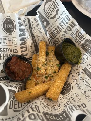 Vegan polenta fries   at Mode Brewing & Kitchen in Orangevale