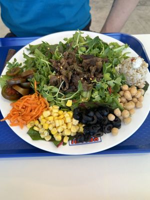 Salad with bulgogi beef 👍🏼 👍🏼   at Yella in Gyeongju-si