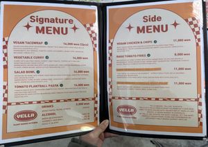 Menu (English)  at Yella in Gyeongju-si