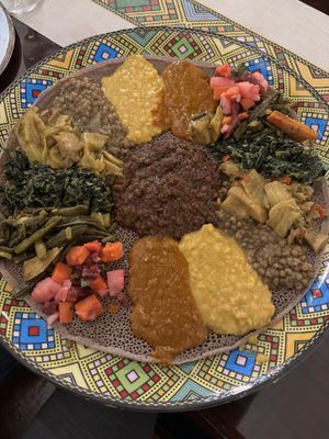 Veggie combo for 2  at Agelgil Ethiopian Restaurant in Seattle