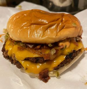 Special edition bacon cheese   at KATZE in Barcelona