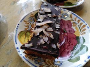 Chocolate slice (November 2023) at Lilys of Truro Cafe in Truro