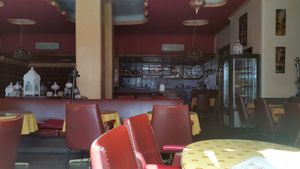 Interior (when closed) at Domino in Bern