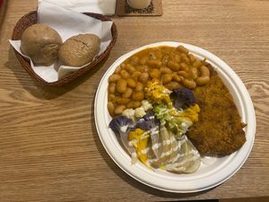Seitan and Beans at E'den in Turin