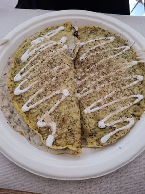 Crespette ai funghi. at E'den in Turin