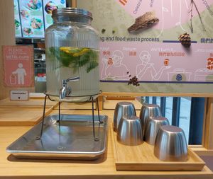 Free Drinking Water Self Service at TREEHOUSE - Airside in Kowloon