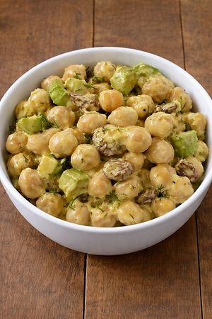 Curry Spiced Vegan Chick Pea Salad. Vegan and Gluten Free at Gypsy Moon Market in Celebration