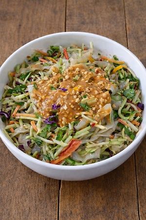 Spicy Thai Peanut Salad, Vegan at Gypsy Moon Market in Celebration