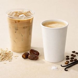 Organic Vanilla Oat Latte Iced or Cold, Vegan at Gypsy Moon Market in Celebration