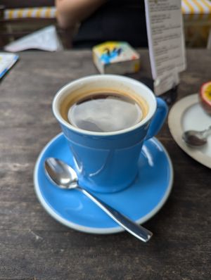 Macadamia bean coffee at The Espresso Station in Quang Nam