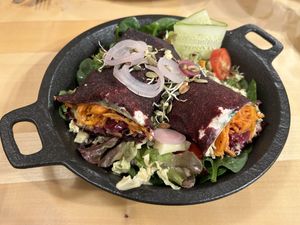 Rohkost Wickel  at Naturgasthof Und Ölmühle Hirzwald in Triberg Im Schwarzwald