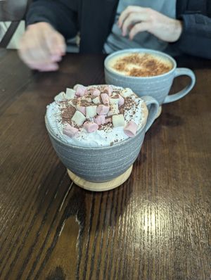 Hot choc at The Station Coffee + Kitchen in Stokesley