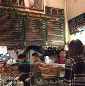 helpful staff take your order at Razan's Organic Kitchen in Berkeley