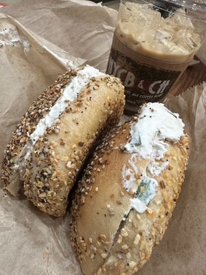   at NYC Bagel and Coffee House in New York City