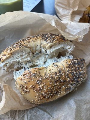   at NYC Bagel and Coffee House in New York City