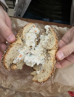   at NYC Bagel and Coffee House in New York City