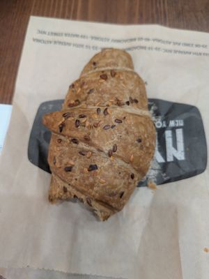 Vegan blueberry croissant at NYC Bagel and Coffee House in New York City