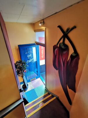 Front entrance  at Cafe Arriba in Isle Of Skye