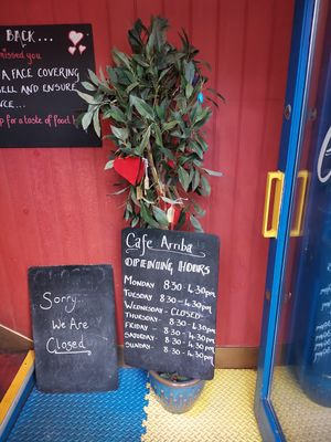 Entrance  at Cafe Arriba in Isle Of Skye