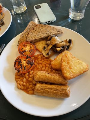 Veggie Breakfast with subbed hash browns   at Cafe Arriba in Isle Of Skye