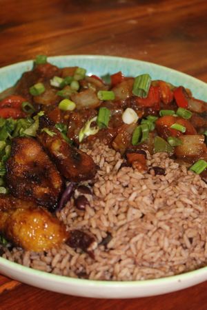   at Sattdown Jamaican Grill in Studio City