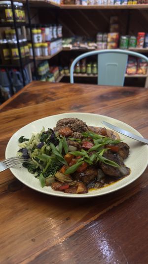   at Sattdown Jamaican Grill in Studio City