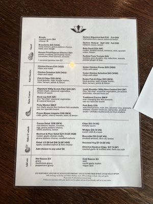 VG is vegan  at Fish Creek Hotel in Fish Creek