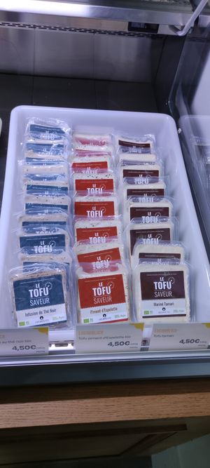 Tofu at La Bouchée Végé in Paris