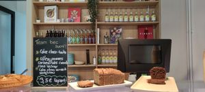 Cakes at La Bouchée Végé in Paris
