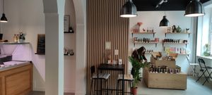 Inside at La Bouchée Végé in Paris