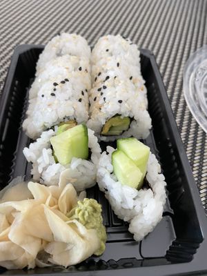 Veggie inside out roll  at Veganam in Leipzig