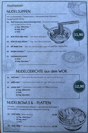 Hauptspeisen  at Veganam in Leipzig