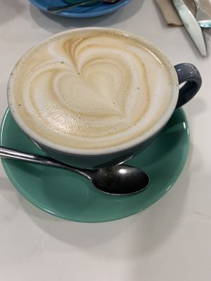 Oat milk latte  at The Foxy Bean in Tullamore