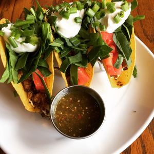 vegan tofu tacos at The Angry Baker - Olde Towne East in Columbus