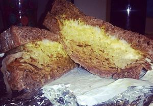 Vegan Rueben  at The Angry Baker - Olde Towne East in Columbus